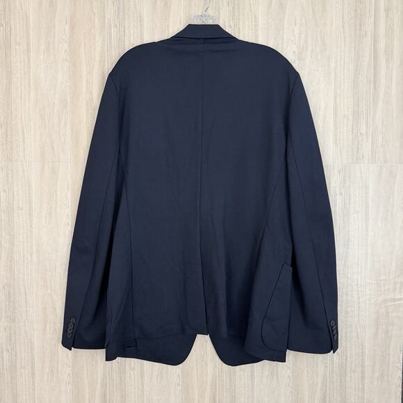 Banana Republic Blazer Men 42R Slim Fit Navy Blue Suit Jacket Sport Coat Stretch - Picture 2 of 16